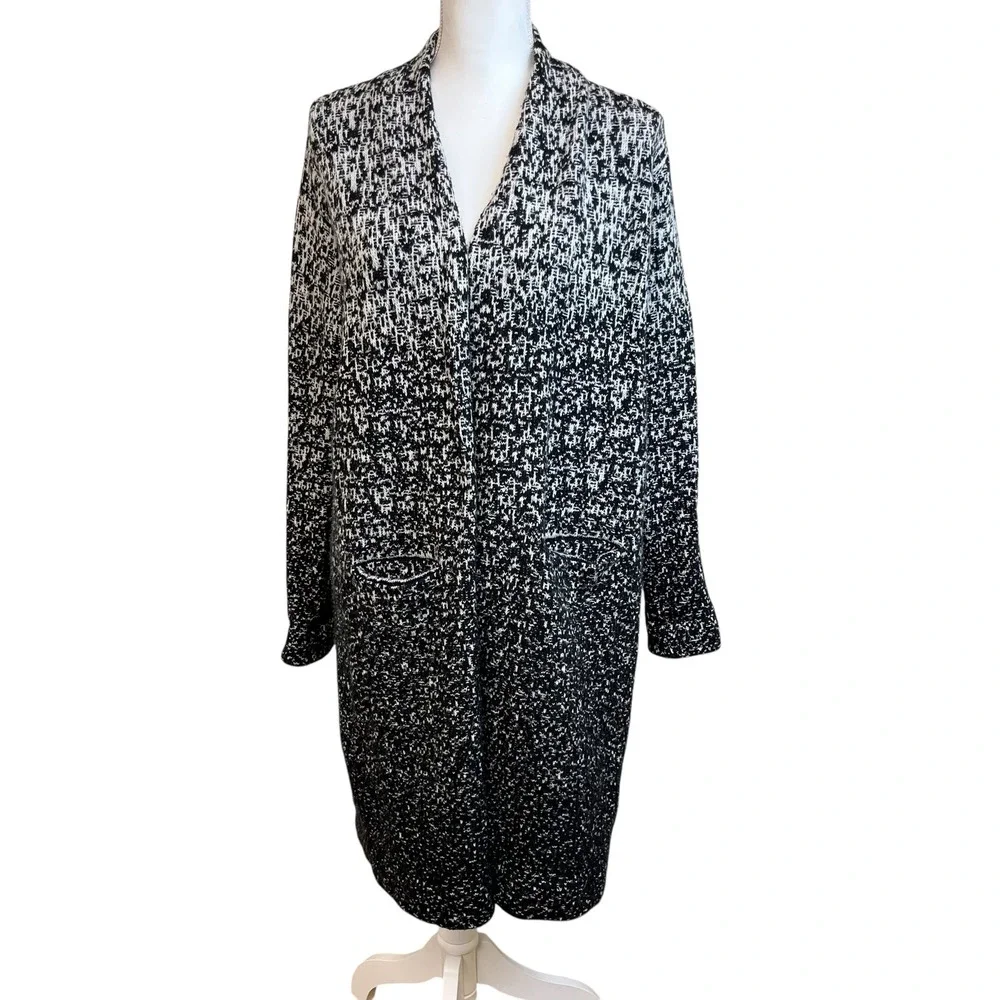 ATHLETA Wool Cashmere Wyeth Ombre Cardigan Sweater Jacket Coat Sz M‎ Long